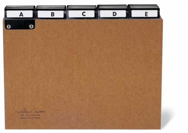 Durable 4255 indexkaart Bruin 25 stuk(s)
