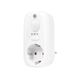 LogiLink PA0248 - stekkeradapter (1x CEE 7/3) met bewegingsmelder dag-/nachtsensor (detectiebereik: 100° / detectieafstand: tot 8 m), wit