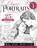 Elegant Portraits Colouring Book Vol 3: Beautiful Portraits Awaiting Your Colors. A Heartwarming Collection of 25 Romantic Sketches with 25 qouts.