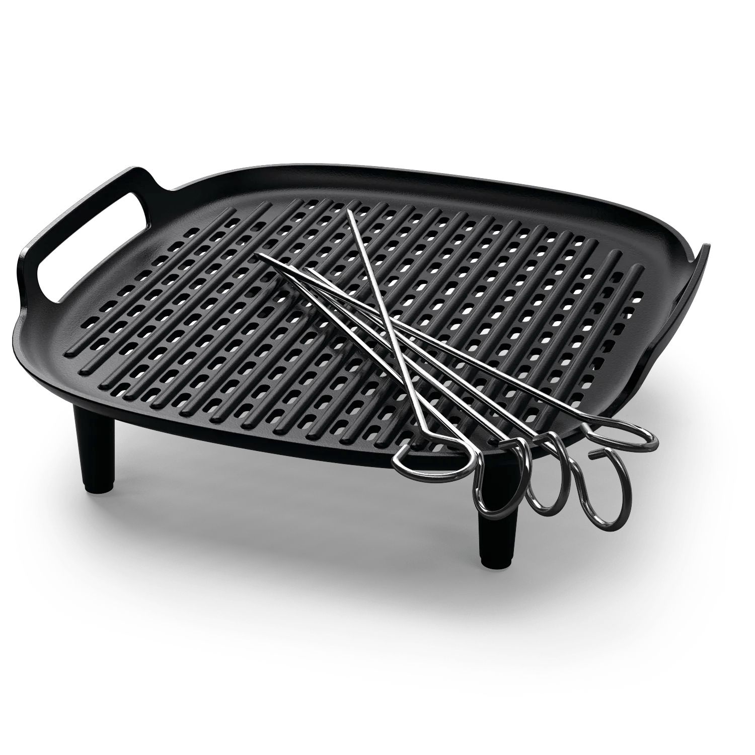 Philips HD9946/00 Grillset - Accessoire voor Airfryer 6,2 liter - Zwart/Zilver