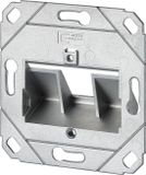 Metz Connect 130B20D11200KE Boîte réseau Encastré (dans mur) Insert Sans connecteurs 1 port