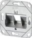 Metz Connect 130B20D11200KE Boîte réseau Encastré (dans mur) Insert Sans connecteurs 1 port