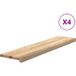 Marches D'Escalier 4pcs Non Traité 110x30x2cm Bois Chêne Massif