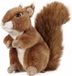 Living Nature AN49 Grand jouet réaliste en peluche douce et câline en forme d'écureuil, peluche naturelle et écologique, brun, 17 cm