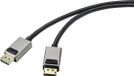 SpeaKa Professional SP-9510456 DisplayPort-kabel DisplayPort Aansluitkabel DisplayPort-stekker, DisplayPort-stekker 2.00 m Zwart 8K UHD