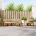vidaXL - Salon d'angle - 6 places assises - Naturel et beige - Acacia bois