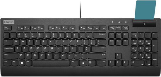 Lenovo Smartcard Wired keyboard II toetsenbord Kantoor USB Spaans Zwart