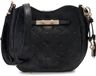 GUESS Carmella Crossbody Bucket Bag Black Logo Zwart