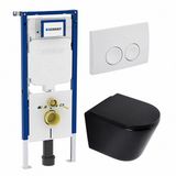 Geberit QeramiQ Dely Toiletset - Mat Zwart