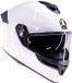 AGV K5 motorhelm Mono solid glans wit S