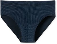 SCHIESSER Cotton Casuals slip (1-pack) - heren minislip donkerblauw met patroon