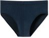 SCHIESSER Cotton Casuals slip (1-pack) - heren minislip donkerblauw met patroon