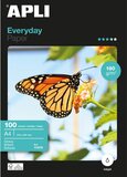 Apli Everyday Fotopapier A4 - 100 Vel - Halfglanzend - 80 g/m²