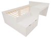 StarTech Kinderbed Wit Hout Bureau Lades Opbergruimte 90x200cm