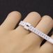 CHPN mesureur de bague - mesureur de doigt - taille de bague - plastique - blanc