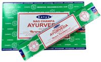 Merkloos Satya Ayurveda wierook 15 gram - doos van 12 stuks