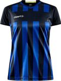 Craft Progress 2.0 Stripe Shirt Korte Mouw Dames - Zwart / Royal | Maat: L