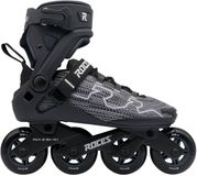 Roces R-Evo 84 Skeelers - 84mm - Softboot - Extra Comfort & Stabiliteit - Heel Lock & Easy Entry - ABEC-7 - Fitness Inline Skates - Heren / Dames - Zwart/Antraciet - Maat 37