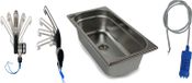 Évier en inox 325x176x100 mm, évier pour camping, robinet et pompe inclus, adapté pour Volkswagen T4 et T5