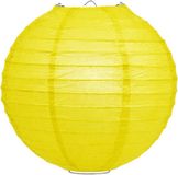 Merkloos Luxe bol lampion Ø 25 cm - Geel