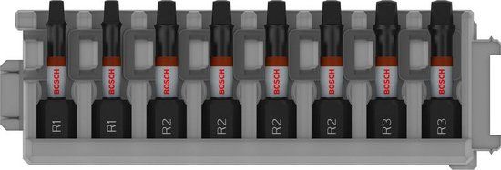 Bosch Accessoires Bosch PRO Robertson Slagbit R1(x2) R2(x4) R3 (x2) 55 mm 8-delig