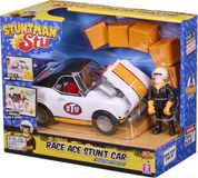 BANDAI, Stuntman STU Race Ace, COSS8200 Kunstauto, demonteerbaar stuntvoertuig met figuur en slagbakwand, app met speciale effecten, meerkleurig