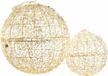 LOBERON Ledbol set van 2 Ambertin champagne