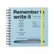MARK'S Day's Notitieboek, vierkant, blauw, 12,8 x 12,8 cm, 5 mm gestippeld, 70 pagina's, compact, met penhouder en elastiek voor kantoor, studie