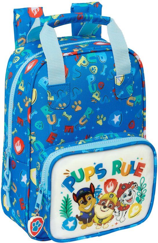 PAW Patrol Schoolrugzak The Paw Patrol Pups rule Blauw 20 x 28 x 8 cm