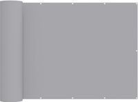 vidaXL Balkon privacy scherm 150 x 500 cm polyester lichtgrijs