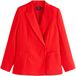 Next - Dames - Gerimpelde blazer met dubbele knoopsluiting, petite - Petite - Rood