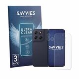 Savvies Screenprotector voor Motorola Moto G87 (Voor+Camera) - Folie Beschermfolie transparant 6 Stuks