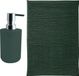 MSV Tapis de bain antidérapant - Milano - Vert foncé - 40 x 60 cm - Inclus distributeur de savon