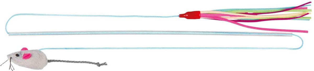 TRIXIE kattenhengel met 2 speeltjes 40 CM - blauw