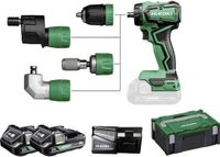 HiKOKI DS18DDQWRZ - 18V Accu Boor-/Schroefmachine - Incl. 2x 2.0Ah Accu's & Lader
