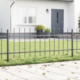 vidaXL Tuinhek WOERDEN, 9 stuks, 15,3 x 0,6 m, grijs