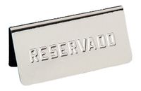Garcia de Pou Reserved Tafelbord, 12 x 5,4 x 5,9 cm, Roestvrijstaal, Zilver, One Size