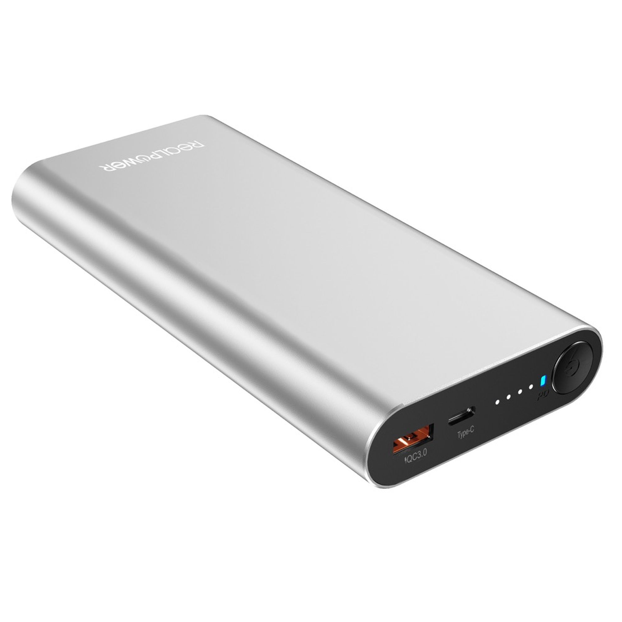 Realpower PB-20000PD Pro Powerbank - 20000 mAh - Aluminium