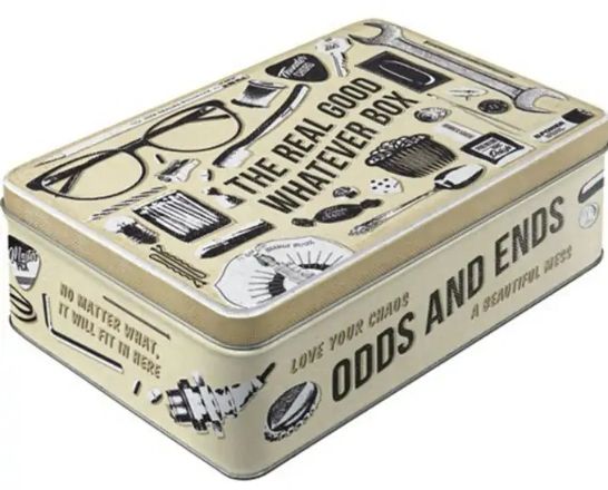 Nostalgic Art Whatever Odds & Ends Rectangular Metal Box - 2.5L - Multicolour