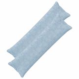 vidaXL - Kussensloop - 2 stuks - Lichtblauw - 40 x 145 cm - Nep Konijnenbont
