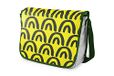 Bonamaison Digitaal bedrukte Messenger schooltas met kaki riem voor studenten, crossbody tas, koerierstas, schoudertas voor kinderen, meisjes, jongens, maat: 29x36 cm