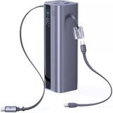 Baseus EnerGeek GR11 Externe batterij, 25000mAh, 200W, QC + PD, 1 x USB-A - 3 x USB-C, Grijs E0028Q00