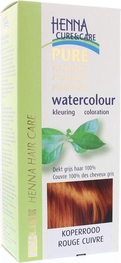 Herboretum Henna All Natural Herboretum Cure & Care Water Colour Koperrood