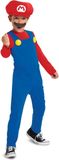 Disguise Nintendo Super Mario Brothers Mario Kinder Kostuum - Kids tm 8 jaar - Blauw/Rood