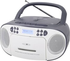 Reflexion RCR2260DAB/GR Radio/CD-speler DAB+, DAB, VHF (FM) AUX, CD, Cassette, USB - Wit/Grijs