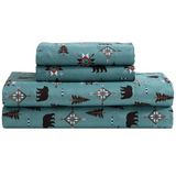 Beatrice Home Fashions Cozy Cabin 4-delige volledige microvezel beddengoed lakenset