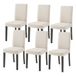 [en.casa] Set van 6 gestoffeerde eetkamerstoelen