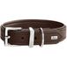 HUNTER Hondenhalsband Sofia, bruin, kunstleer, rundnappa-look, maat 35