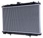 HELLA Radiateur de refroidissement moteur, avec ailettes de refroidissement soudées, dimensions 688 x 360 mm, adapté entre autres pour NISSAN ALMERA