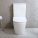 Hudson Reed Pack WC rond à poser - Abattant à fermeture douce - Design moderne - Blanc - Elements